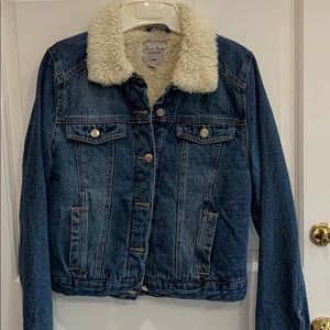 Denim Sherpa lined jacket
